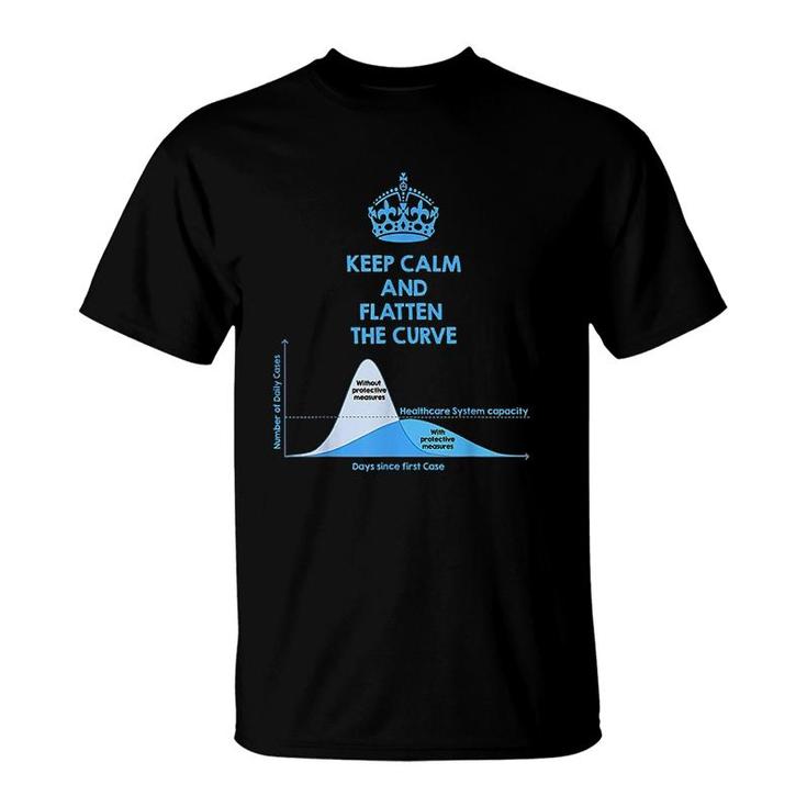 Keep Calm And Flatten The Curve T-Shirt Keep Calm And Flatten The Curve T-Shirt