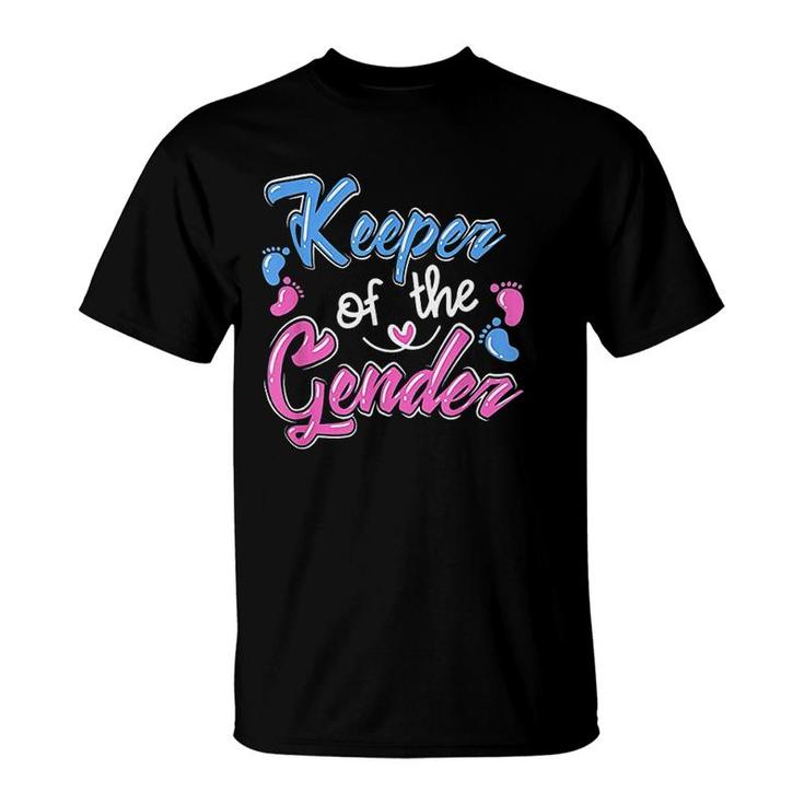 Keeper Of The Gender Reveal Announcement T-Shirt