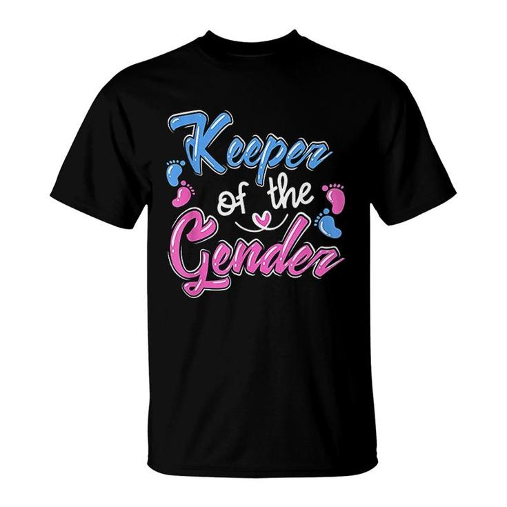 Keeper Of The Gender Reveal Announcement T-Shirt