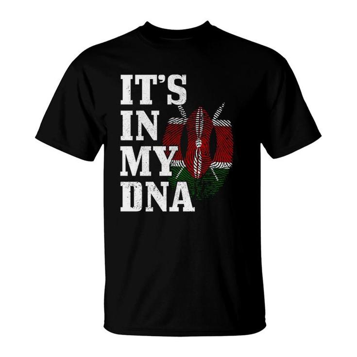 Kenya It's In My Dna Kenyan Flag Pride Roots African  T-Shirt