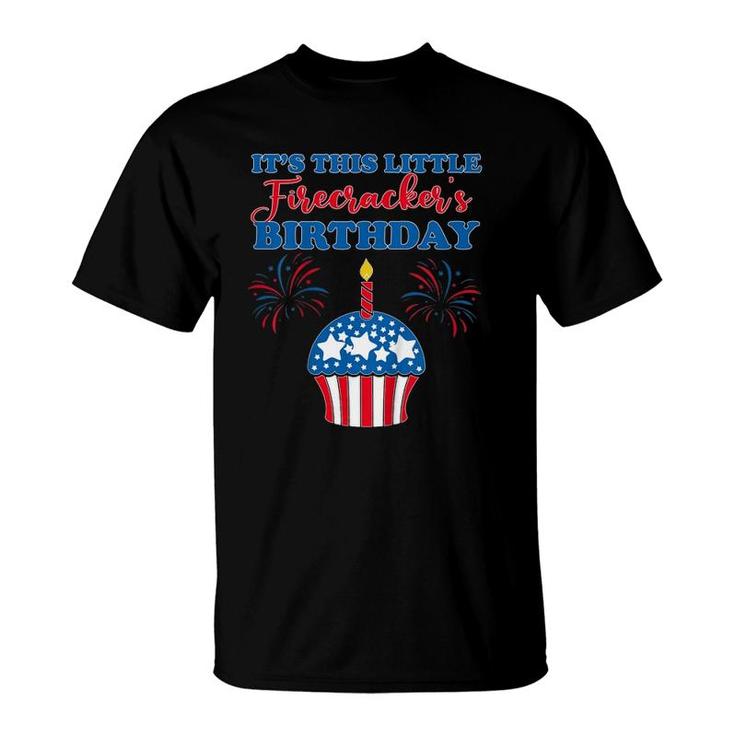 Kids 4Th Of July Birthday Cupcake Matching Family Patriotic Cute T-Shirt