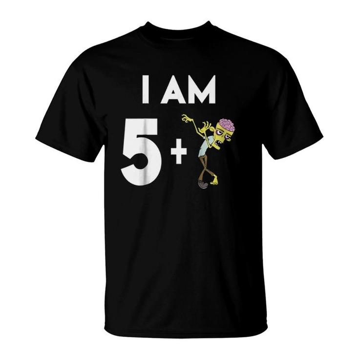 Kids 6 Years Old Zombie Gift 6Th Birthday T-Shirt