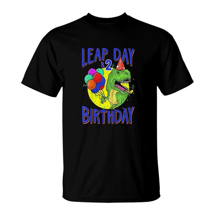 Kids Leap Day Birthday 8th February 29 8 Year Old Boy Gift T-Shirt