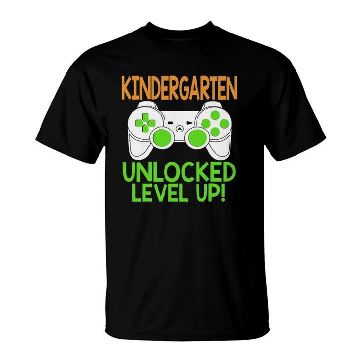 Kindergarten Unlocked Level Up Back To School T-Shirt