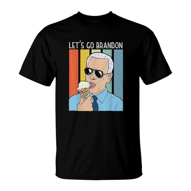 Lets Go Brandon Ice Cream Cone Meme 2021 Tee  T-Shirt