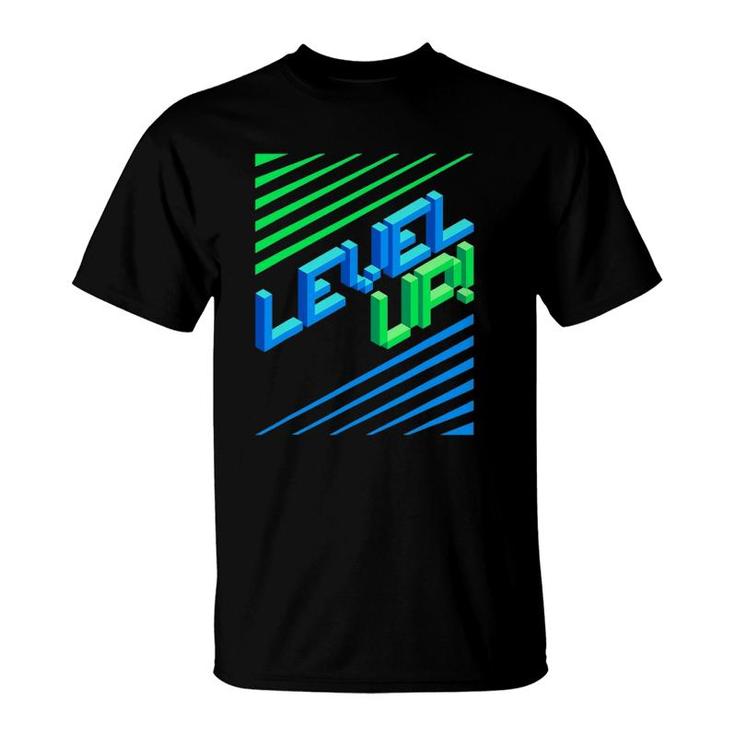 Level Your Game Up I Controller Ps5 Gaming T-Shirt