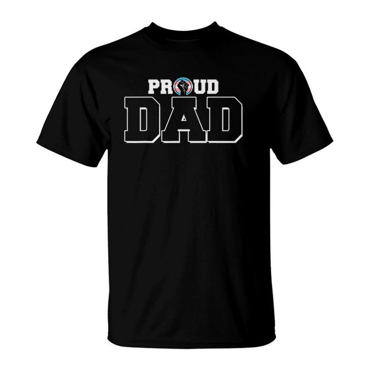 Lgbt Trans Flag Fathers Day Proud Dad From Transgender Son T-Shirt