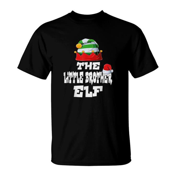 Little Brother Elf Family Matching Christmas Group Pajama Pj  T-Shirt