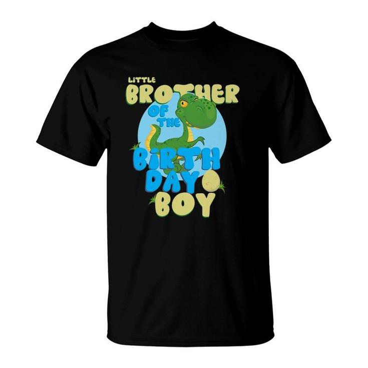 Little Brother Of Birthday Boy Dinosaurus Matching Family T-Shirt