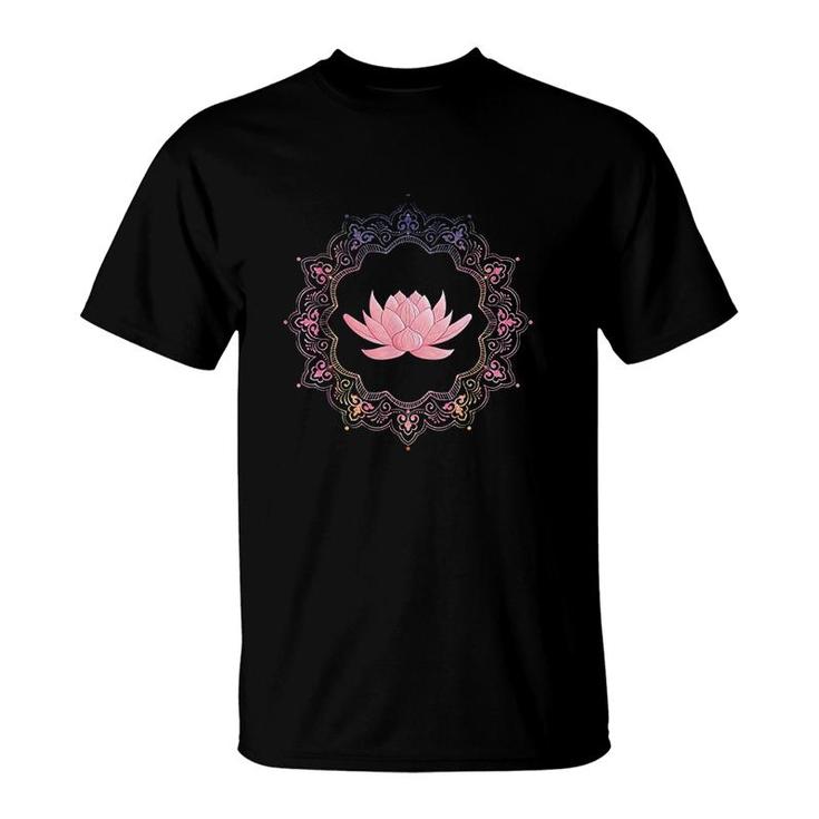 Lotus Mandala Circle T-Shirt
