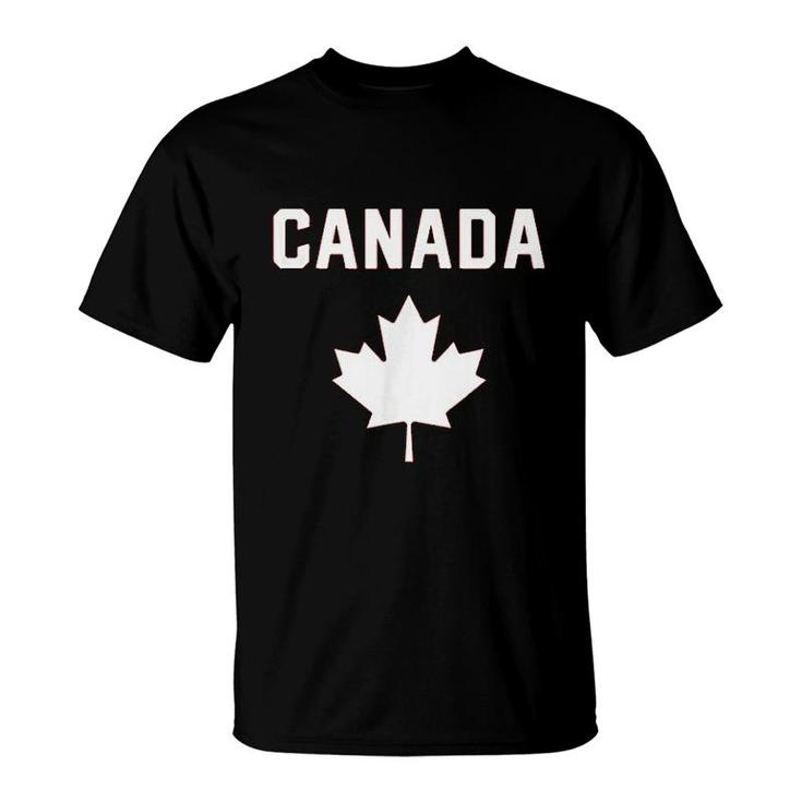 I Love Canada Minimalist Canadian Flag V2 T-shirt