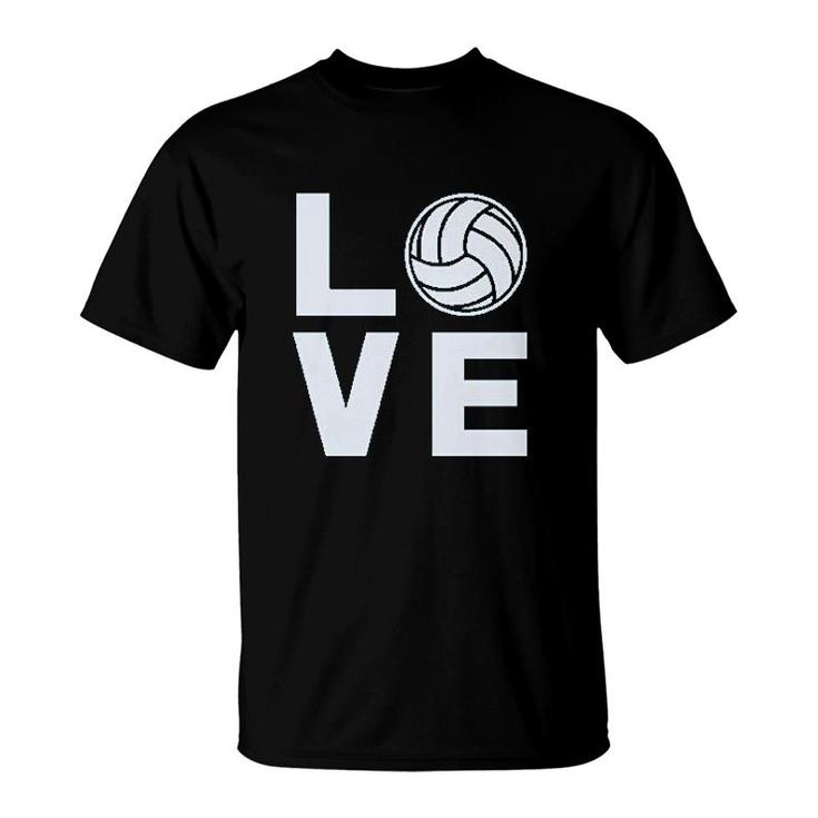 Love Volleyball Gift For Volleyball Fans T-Shirt