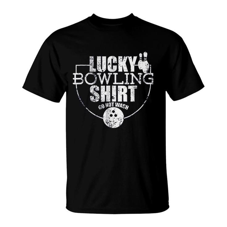 Lucky Bowling Funny Gift For Bowlers T-Shirt