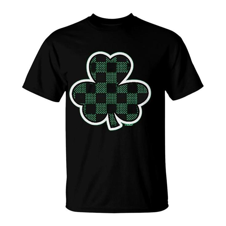 Lucky Irish Gift Buffalo Plaid Shamrock St Patricks Day T-Shirt