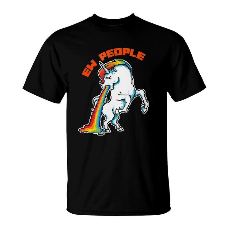 Magical Unicorn Themed Ew People T-Shirt