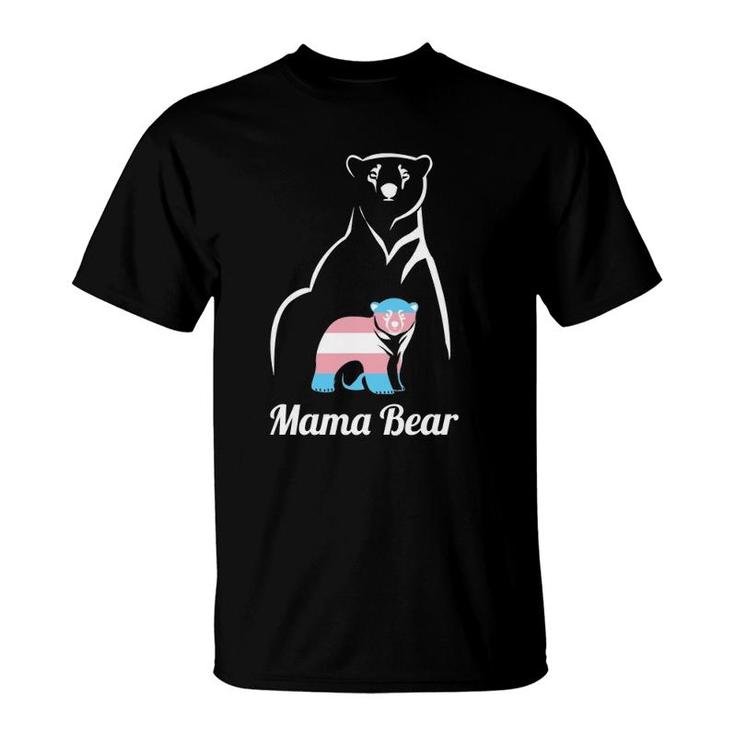 Mama Bear Lgbtq Trans Child Gift Transgender Trans Pride T-Shirt