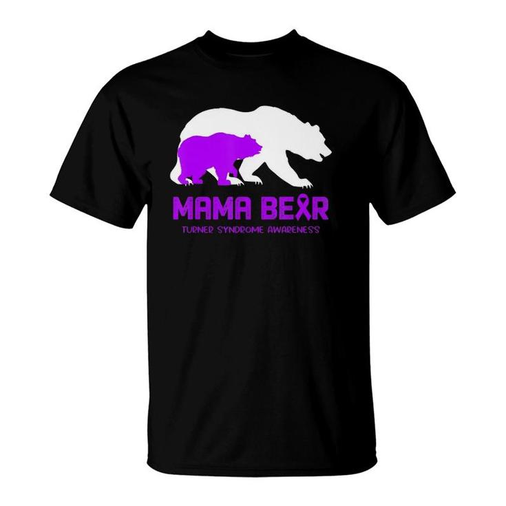 Mama Bear Turner Syndrome Awareness  For Women Men T-Shirt
