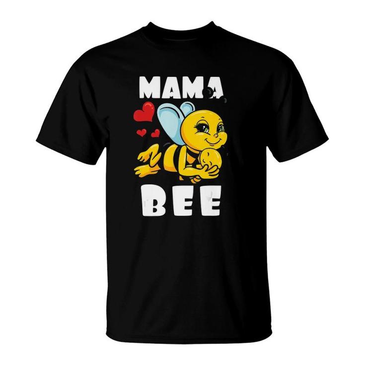 Mama Bee  Mothers Day Honey Beekeeper Mom Gift Idea T-Shirt