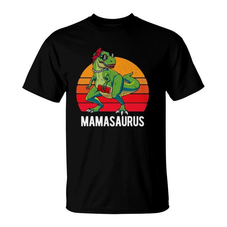 Mamasaurusrex Dinosaur Funny Mama Saurus Family Matching T-Shirt
