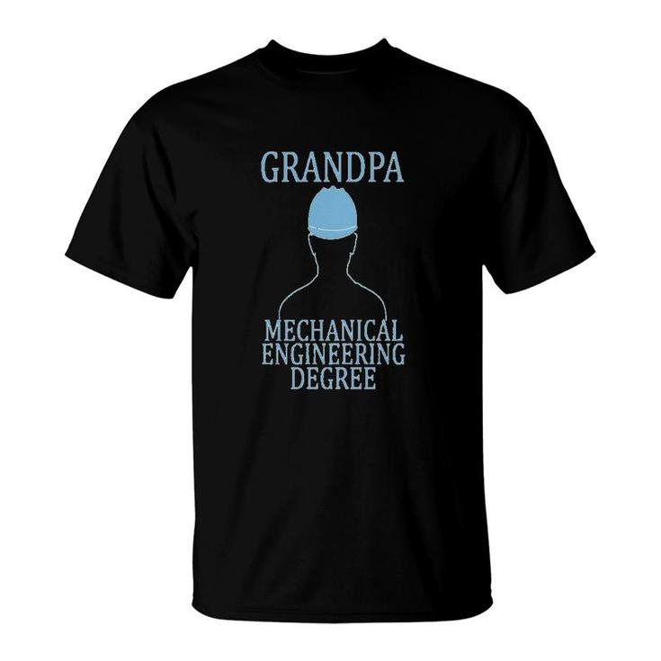 Mechanical Engineering Grandpa Degree T-Shirt