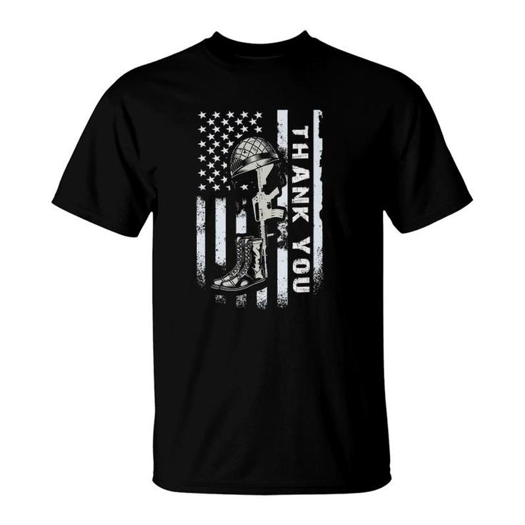Memorial Day American Flag  Army Patriotic Veterans T-Shirt