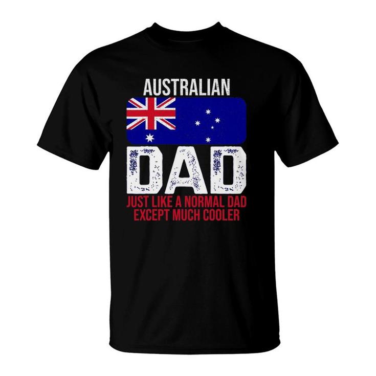 Mens Australian Dad Australia Flag Design For Father's Day T-Shirt