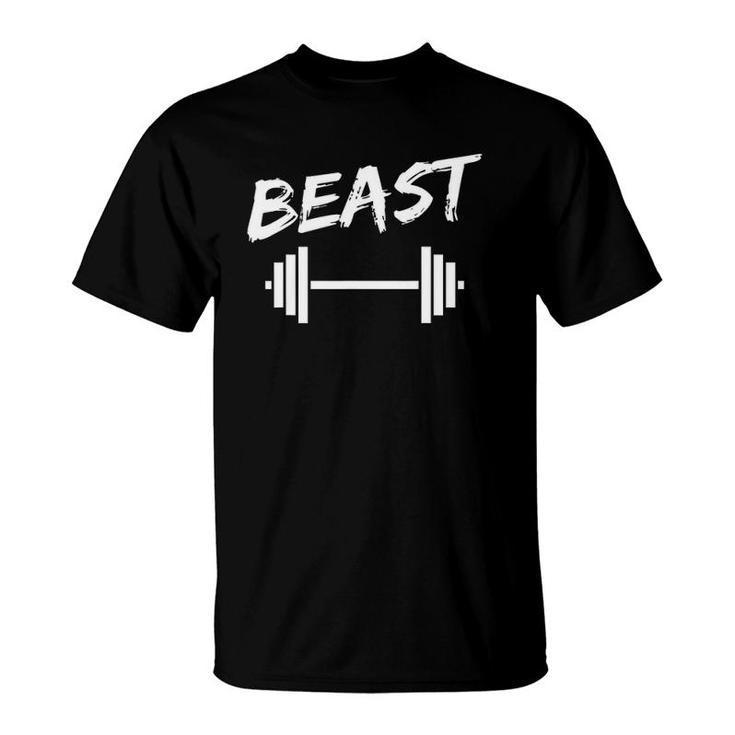 Mens Beast Father Son Fitness Bodybuilding Matching T-Shirt