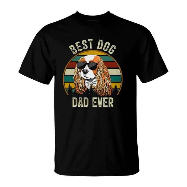 Mens Best Dog Dad Ever Cavalier King Charles Spaniel Gifts T-Shirt