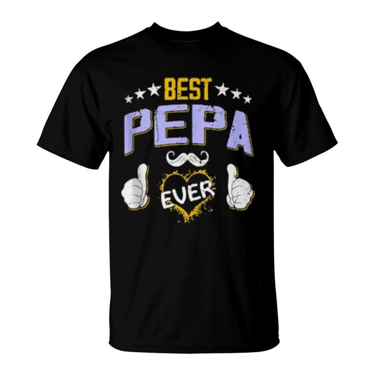Mens Best Pepa Ever Personalized Grandpa  T-Shirt