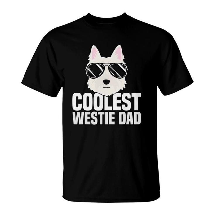 Mens Coolest Westie Dad West Highland White Terrier Dog Lover Gift T-Shirt