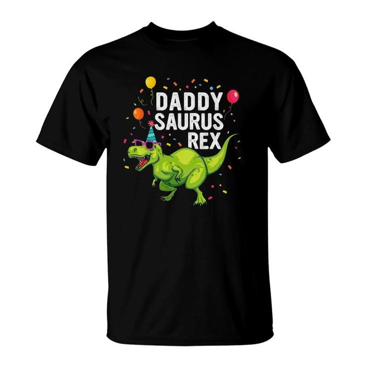 Mens Daddysaurusrex Dinosaur Daddy Family Matching T-Shirt