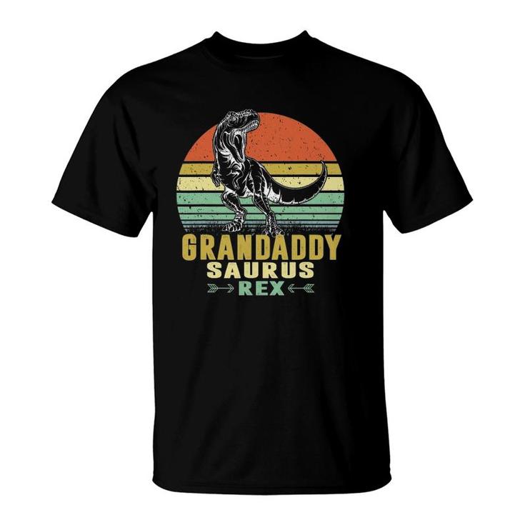 Mens Grandaddysaurusrex Dinosaur Funny Grandaddy Saurus Family T-Shirt