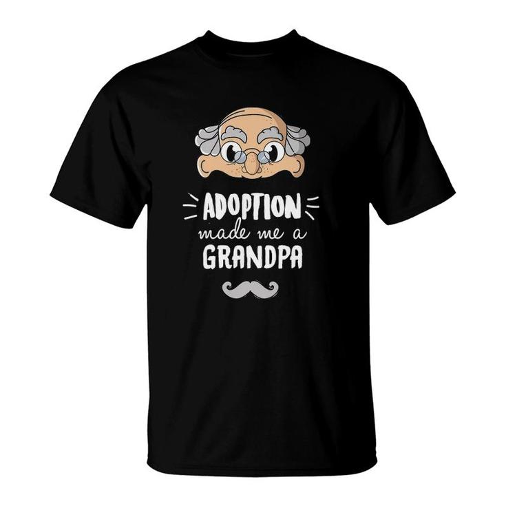 Mens Grandfather Adoption Adoption Made Me A Grandpa T-Shirt
