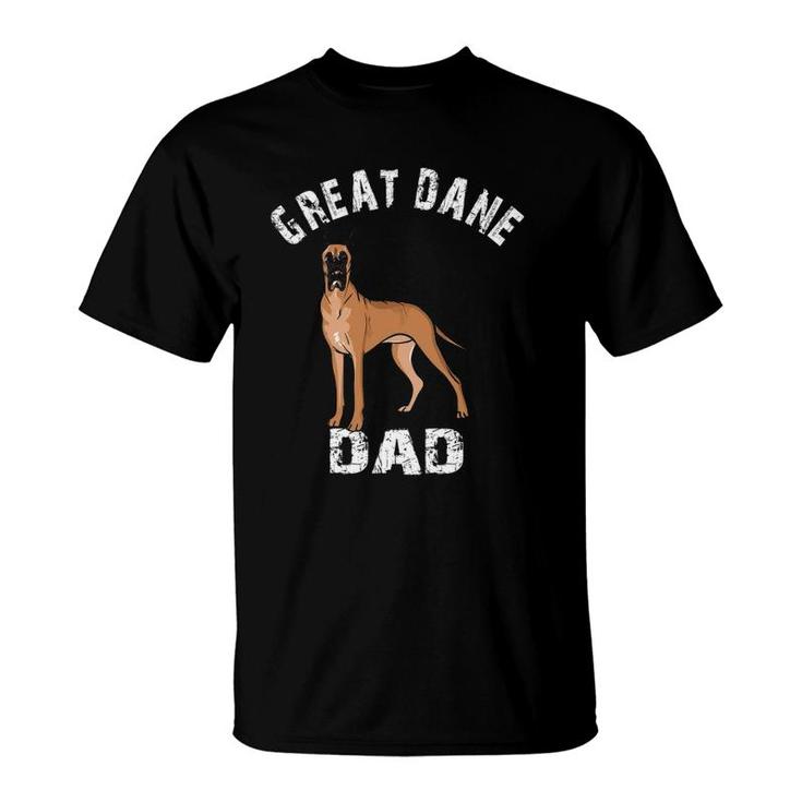 Mens Great Dane Dad Illustration For Men Great Dane Owners T-Shirt