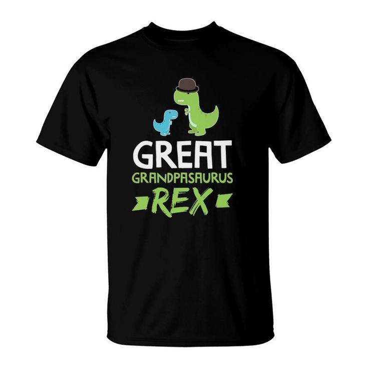 Mens Great Grandpasaurus Rex Grandpa Saurus Dino T-Shirt