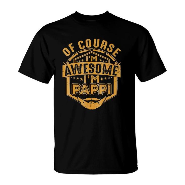 Mens Of Course I'm Awesome I'm Pappi, Dad Grandpa Xmas T-Shirt