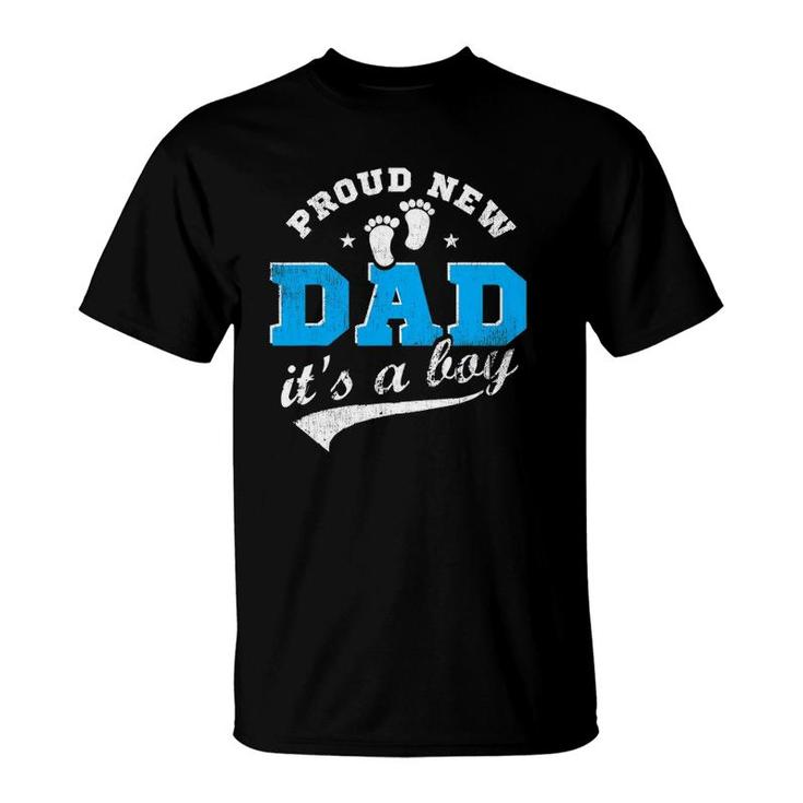Mens Proud New Dad It's A Boy First Time Dad Gift Blue T-Shirt