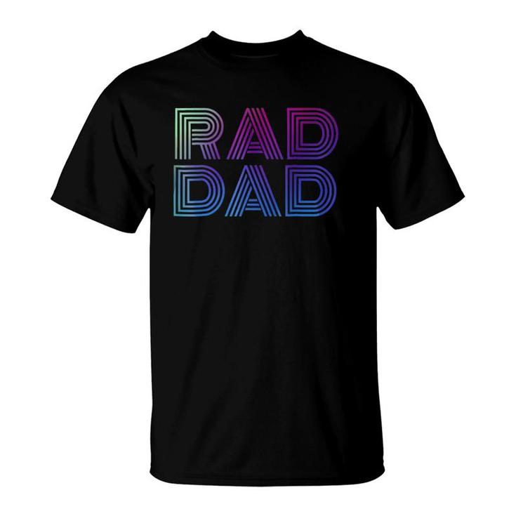 Mens Rad Dad 1980'S Retro Father's Day T-Shirt