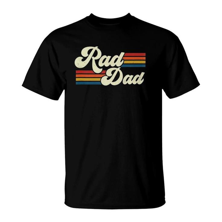 Mens Rad Dad Retro Fathers Day Top  T-Shirt