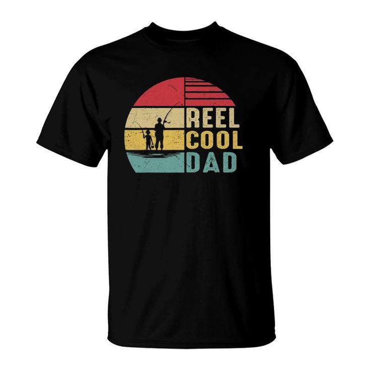 Mens Reel Cool Dad Great Gift For Fish Hunter Fisherman Daddy T-Shirt