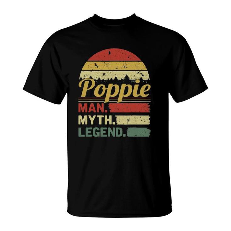 Mens Retro Vintage Poppie Man Myth Legend Outfit Father's Day T-Shirt
