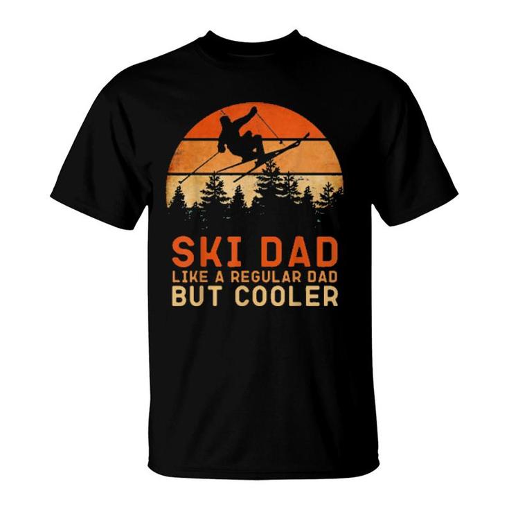 Mens Ski Dad Ski Skiing Outfit  T-Shirt