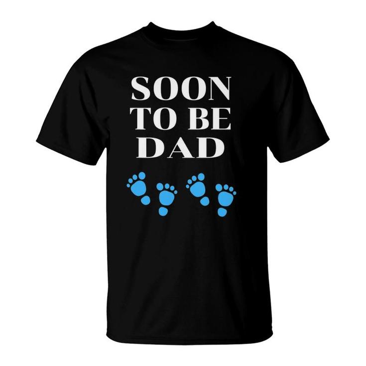 Mens Soon To Be Dad New Dad Gift Twin Boys Pregnancy Men's Father T-Shirt