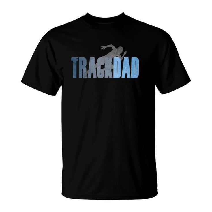 Mens Track Dad Track & Field Cross Country Runner Father's Day T-Shirt