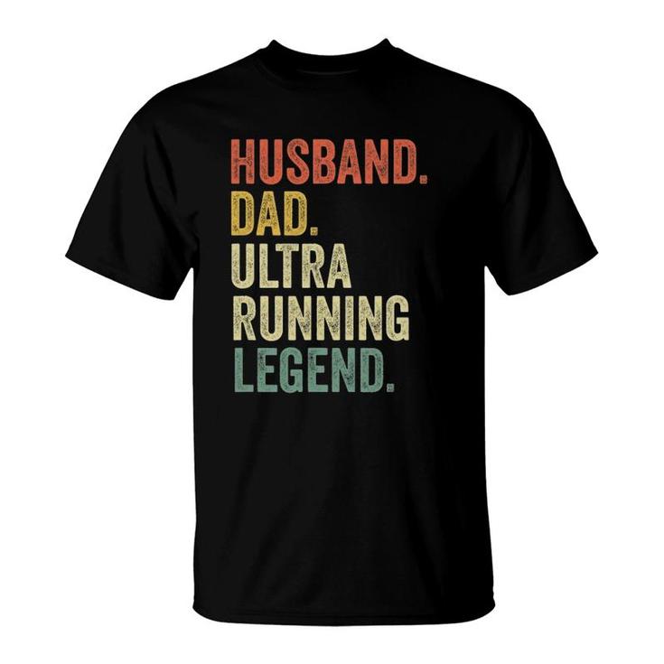 Mens Ultra Runner Gifts Men Husband Dad Vintage Trail Running T-Shirt