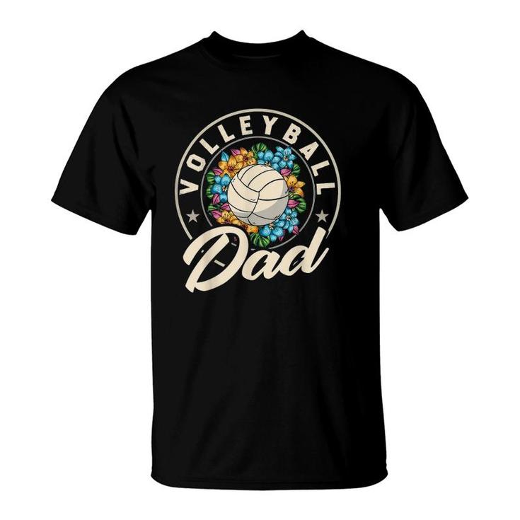 Mens Volleyball Dad For Beach Sports Player And Volleyball Dad T-Shirt
