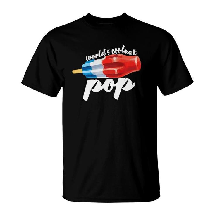 Mens World's Coolest Pop Fathers Day T-Shirt