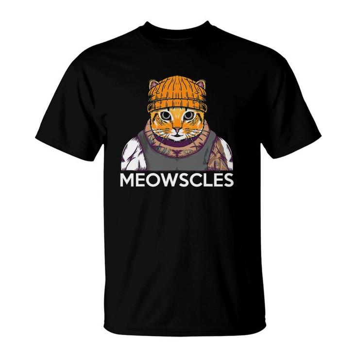 Meowscles Muscles Gym Sport Fitness Lifting Kitty Cat Lover Father'S ...