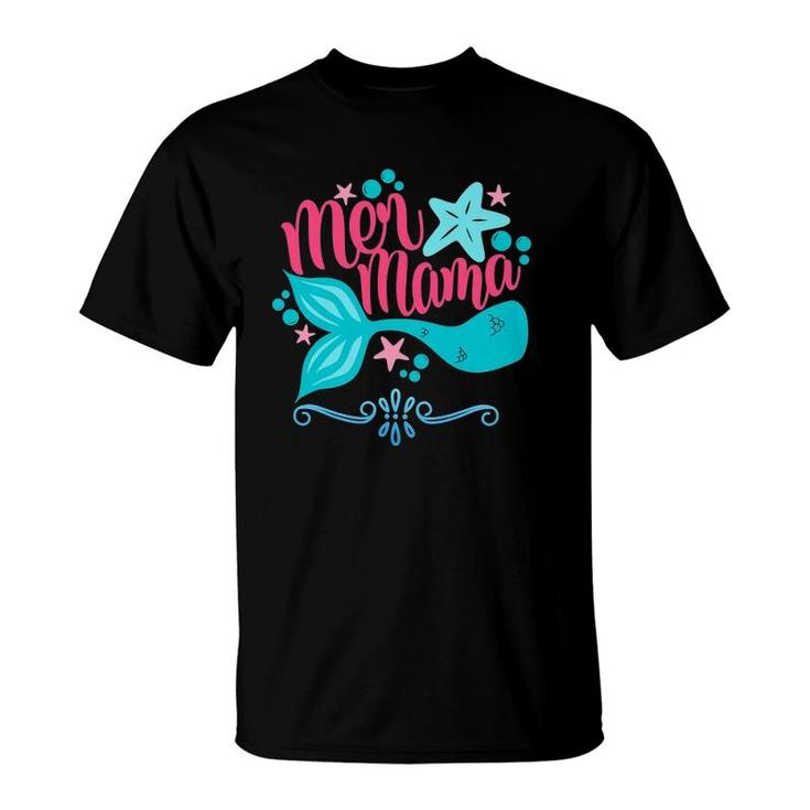Mer Mama Mermaid For Women In Mother's Day T-Shirt