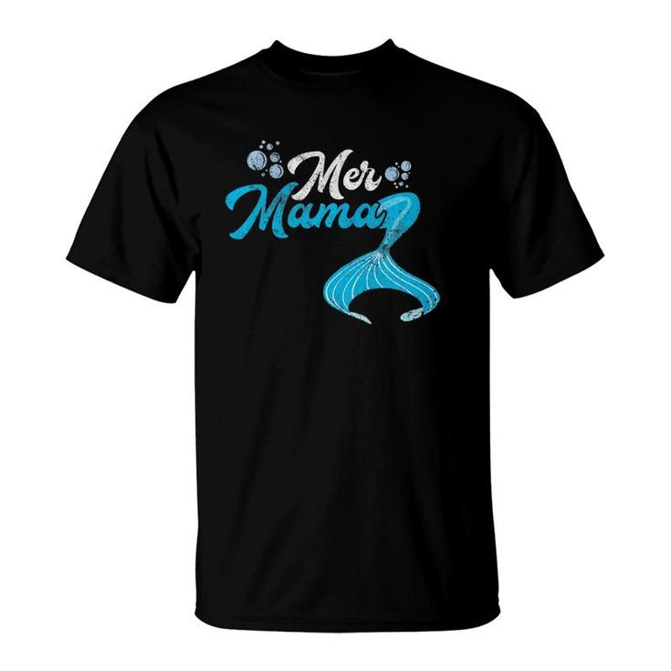 Mer Mama Mermaid Mom Mother Parent Sea T-Shirt